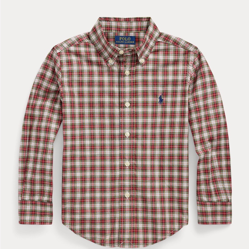 Polo Ralph Lauren Plaid Cotton Poplin Shirt Size 5